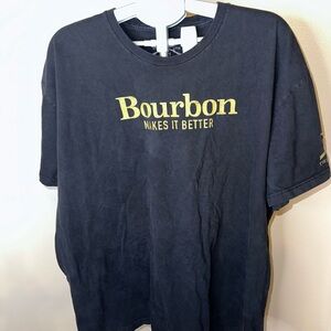 Grunt Style Black Tee with Gold Print